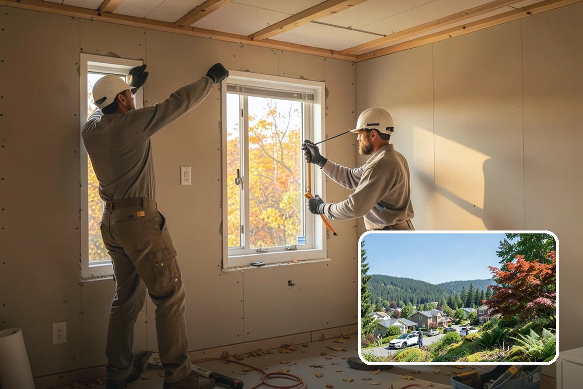Accessible Kitchen Remodel in Index, Snohomish County, WA - Roll-under sink and cooktop zones for seated meal prep