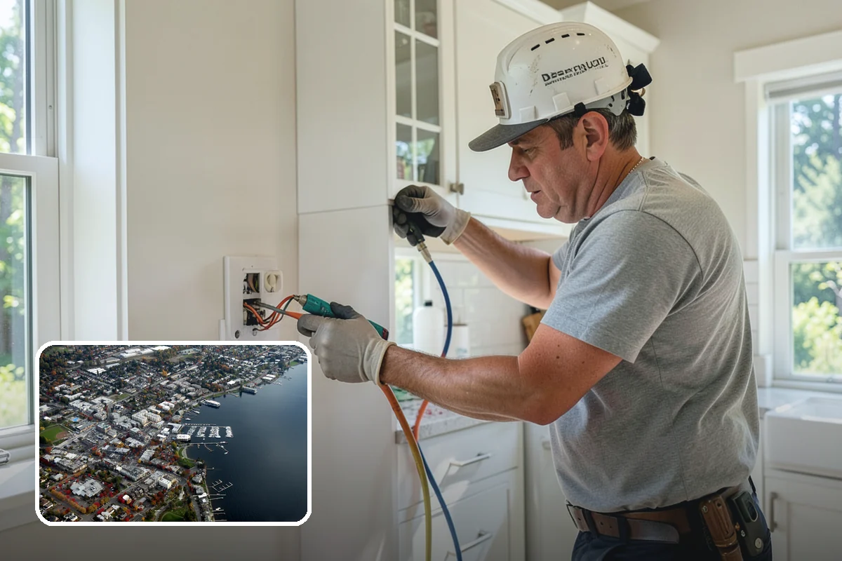 Accessible Kitchen Remodel in Kirkland, King County, WA - Roll-under sink and cooktop zones for seated meal prep