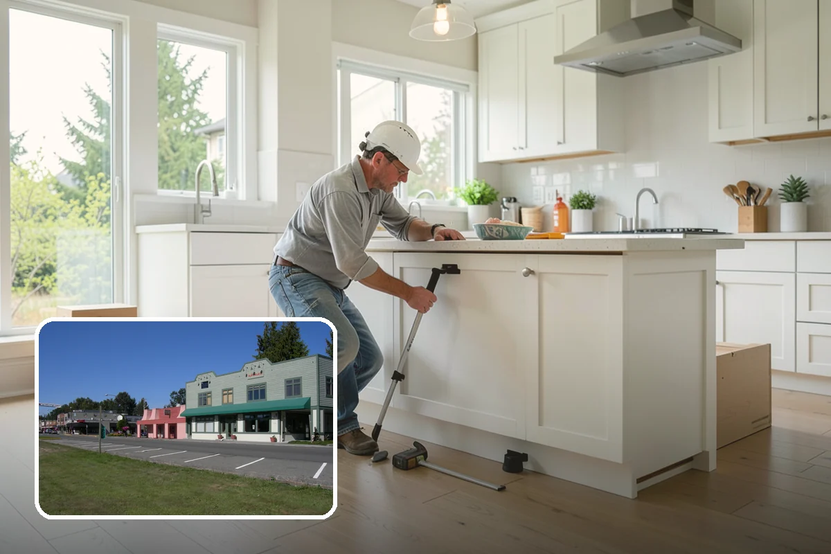 Accessible Kitchen Remodel in Snoqualmie, King County, WA - Roll-under sink and cooktop zones for seated meal prep