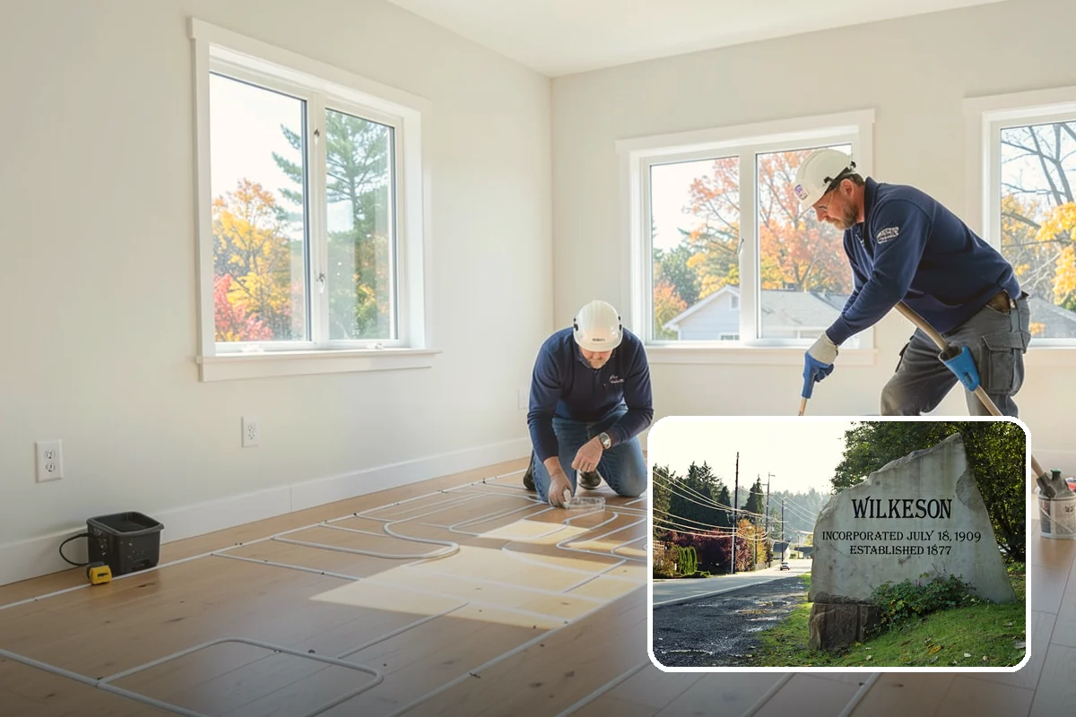 Accessible Kitchen Remodel in Wilkeson, Pierce County, WA - Roll-under sink and cooktop zones for seated meal prep