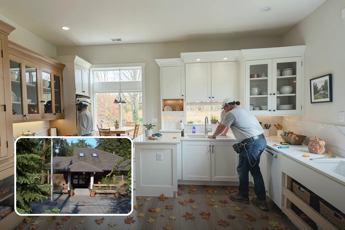 Accessible Kitchen Remodel in Yarrow Point, King County, WA - Roll-under sink and cooktop zones for seated meal prep