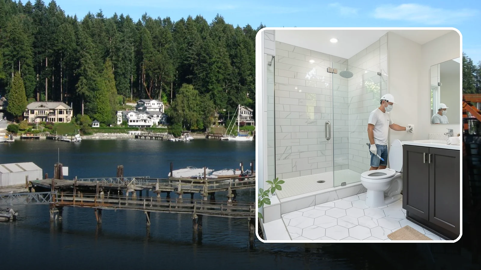 ADA Bathroom Remodeling in Gig Harbor, Pierce County, WA - ADA bathroom remodeling adapts your space for safe, accessible use by everyone.