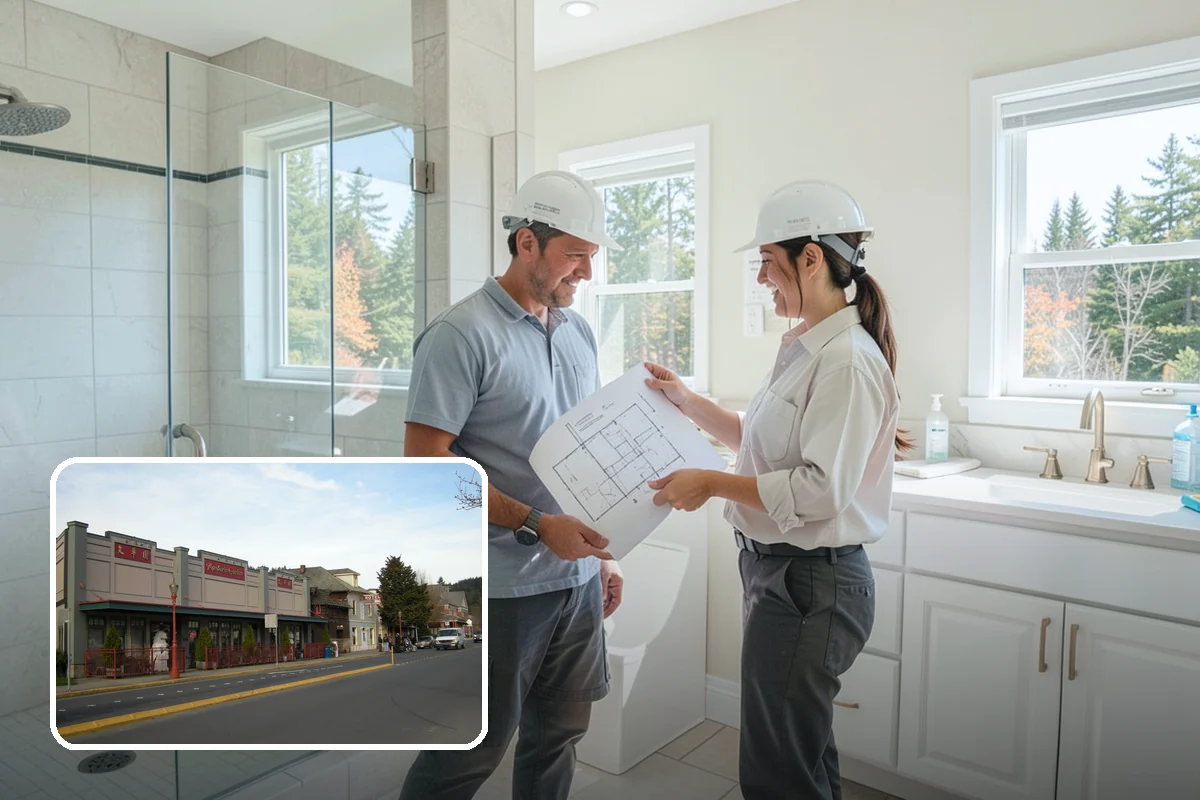 ADA Bathroom Remodeling in Issaquah, King County, WA - Improves safety with grab bars and clearances