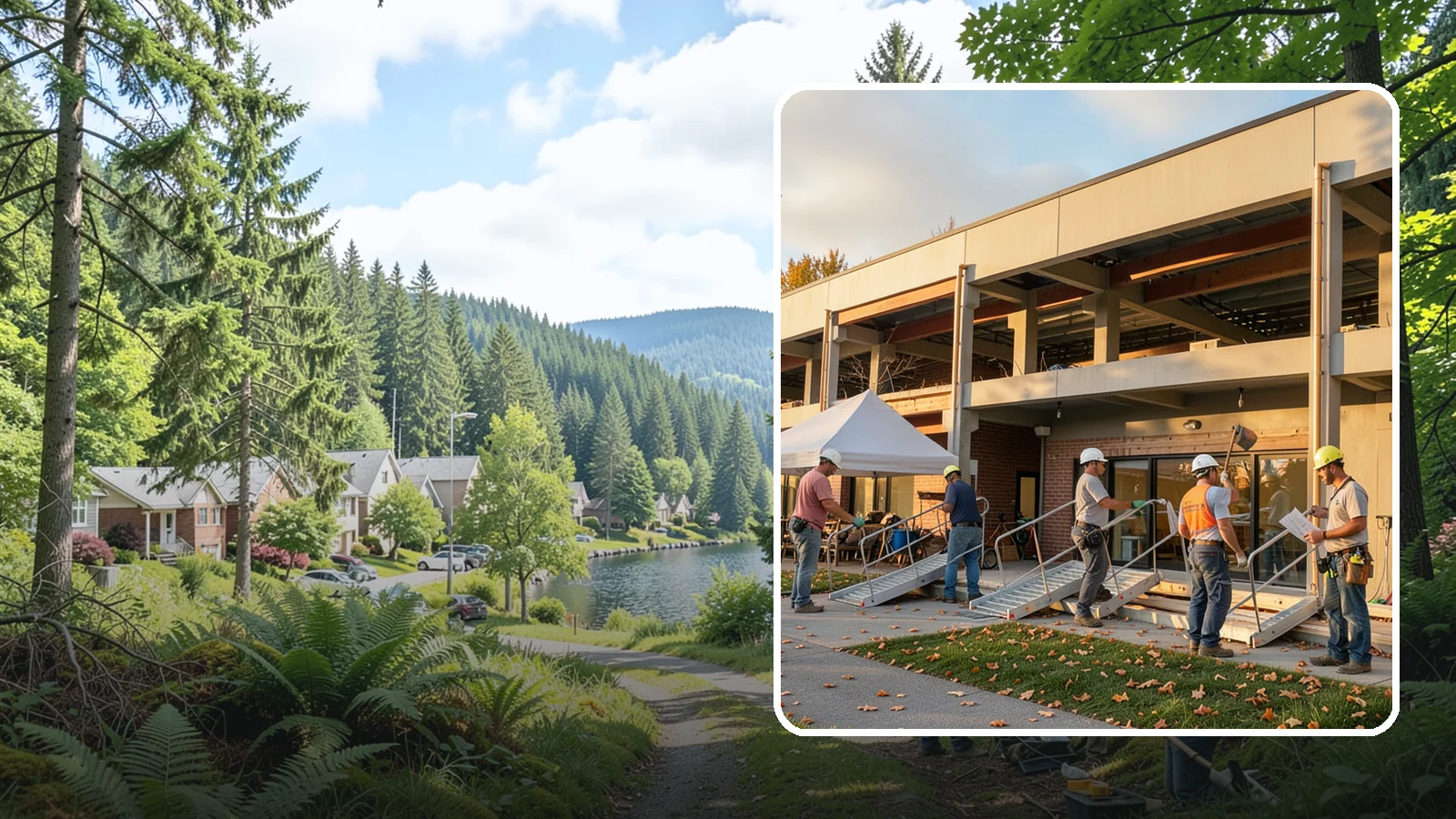 ADA Commercial Compliance in Lake Forest Park, King County, WA - Upgrades that bring commercial properties into ADA and accessibility code compliance.
