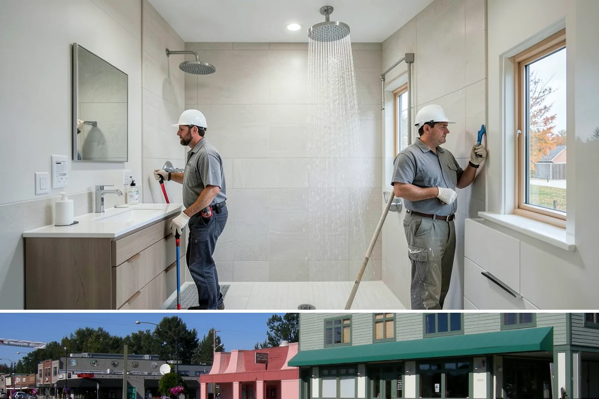 ADA Commercial Compliance in Snoqualmie, King County, WA - Interior accessibility upgrades run year-round, while exterior ramps and parking work are best scheduled for dry weather.