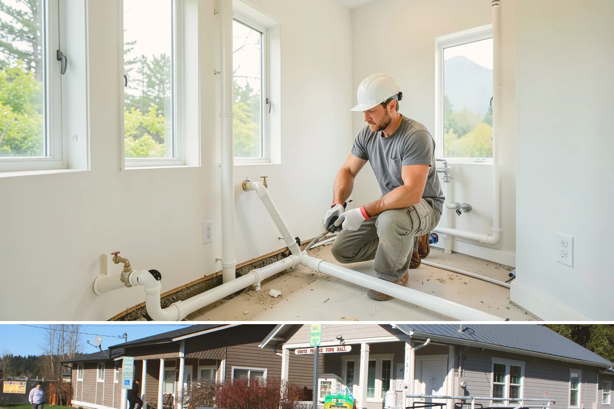 ADA Commercial Compliance in South Prairie, Pierce County, WA - Interior accessibility upgrades run year-round, while exterior ramps and parking work are best scheduled for dry weather.