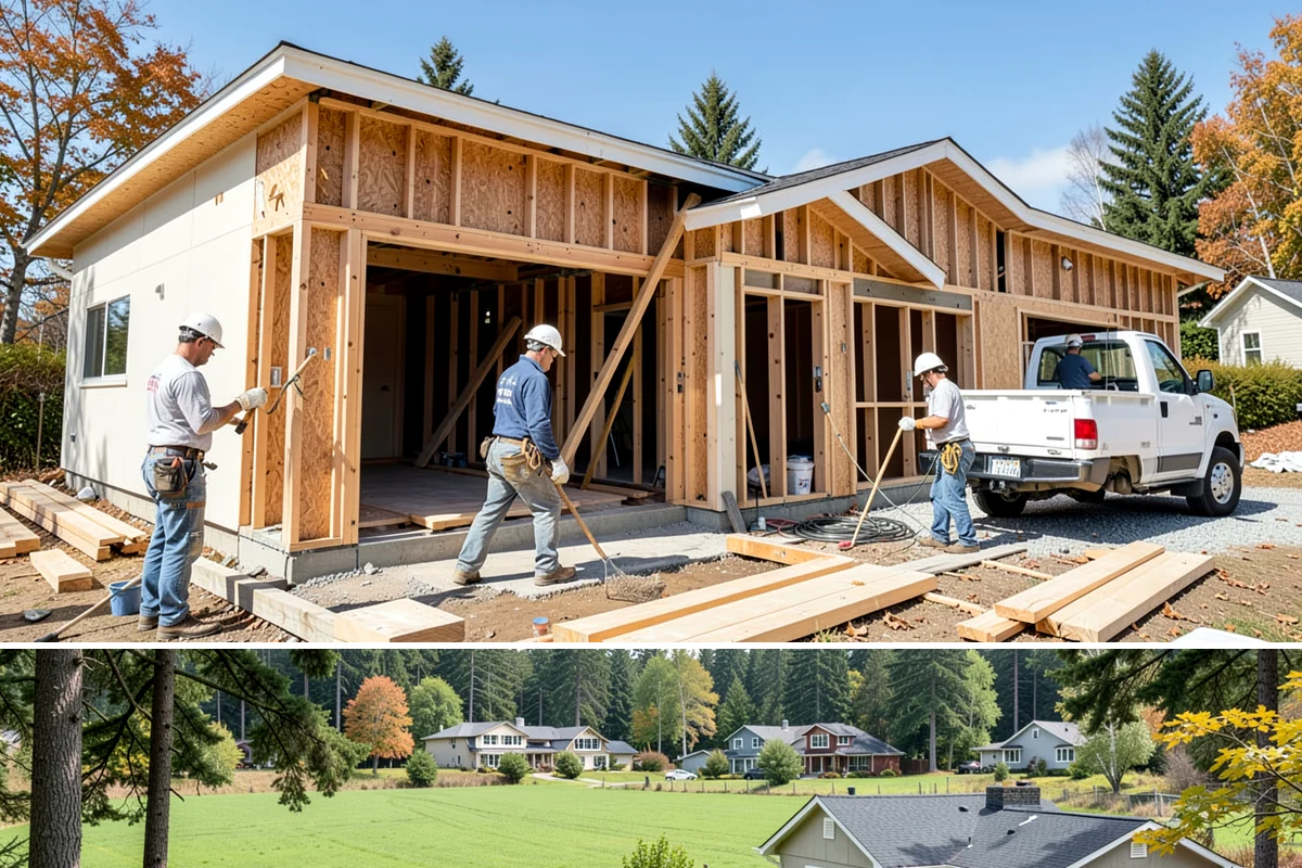 ADA Remodeling in Lyman, Skagit County, WA - Interior ADA work proceeds comfortably through the rainy season, making fall and winter ideal for phased remodels.
