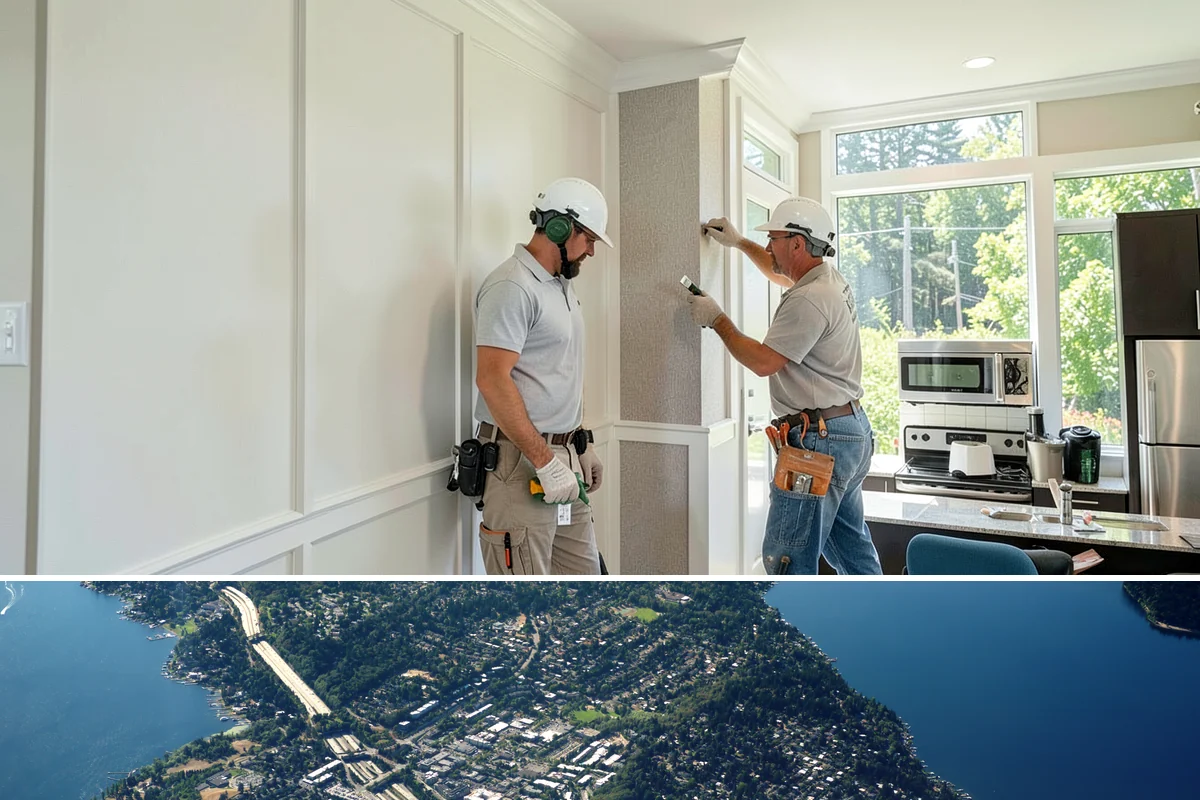 ADA Remodeling in Mercer Island, King County, WA - Interior ADA work proceeds comfortably through the rainy season, making fall and winter ideal for phased remodels.