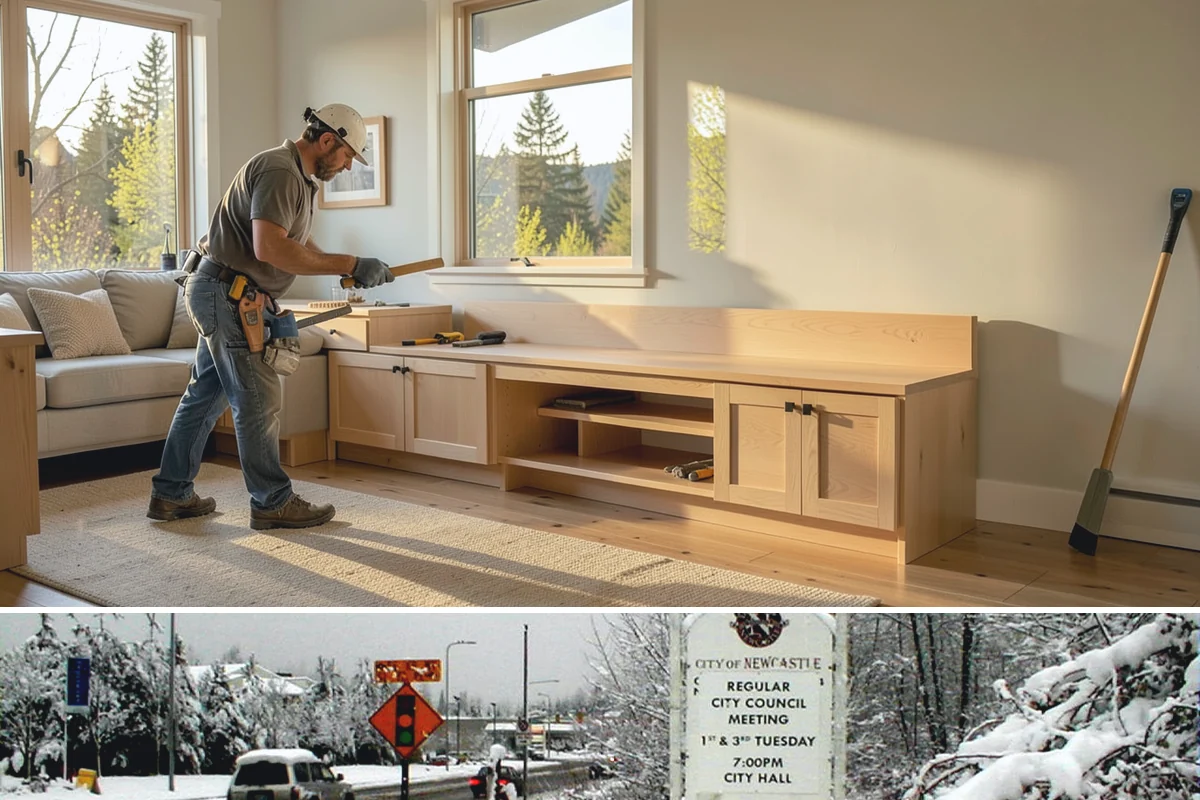 ADA Remodeling in Newcastle, King County, WA - Interior ADA work proceeds comfortably through the rainy season, making fall and winter ideal for phased remodels.