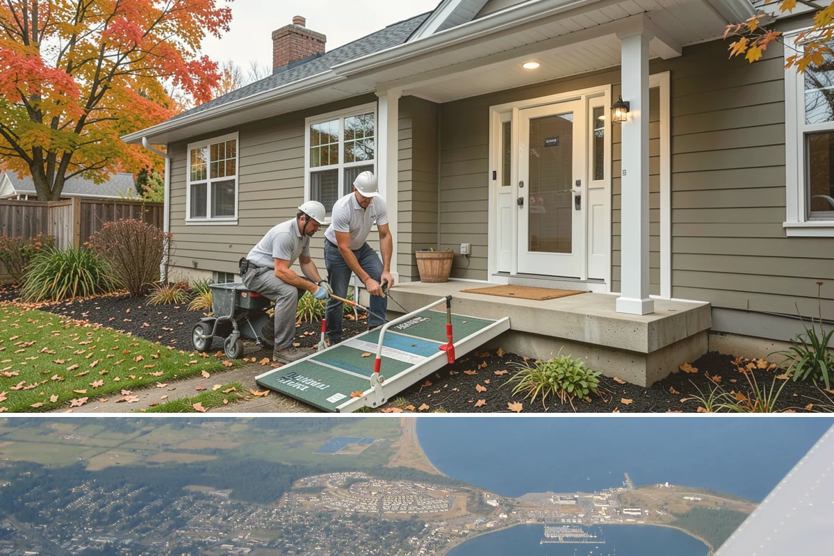 ADA Remodeling in Oak Harbor, Island County, WA - Interior ADA work proceeds comfortably through the rainy season, making fall and winter ideal for phased remodels.