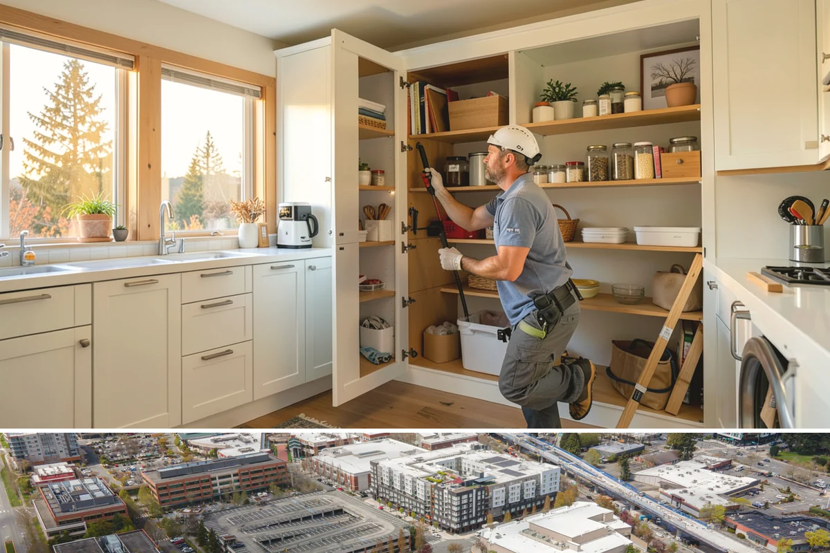 ADA Remodeling in Redmond, King County, WA - Interior ADA work proceeds comfortably through the rainy season, making fall and winter ideal for phased remodels.
