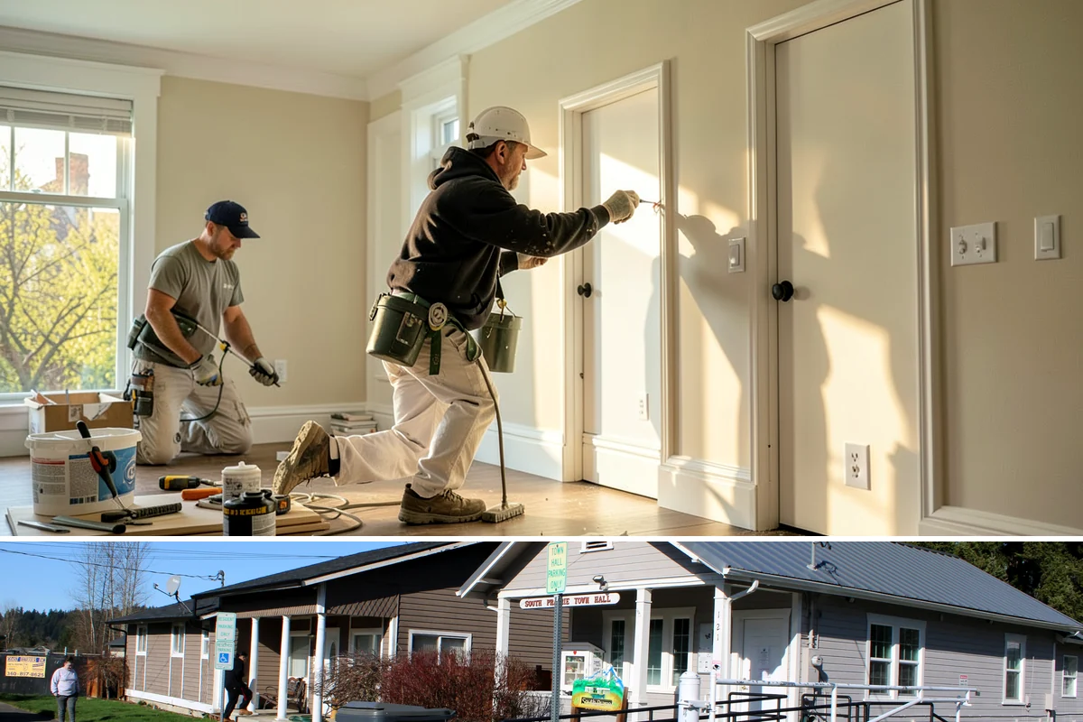 ADA Remodeling in South Prairie, Pierce County, WA - Interior ADA work proceeds comfortably through the rainy season, making fall and winter ideal for phased remodels.