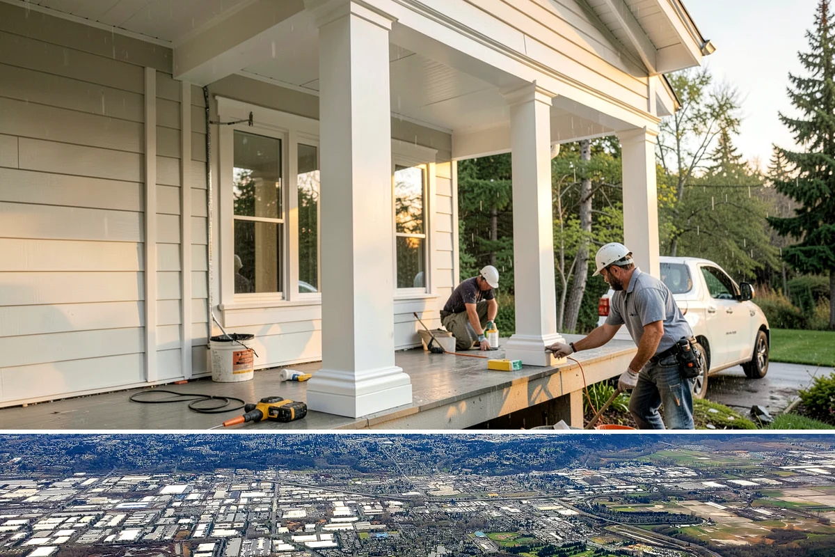 ADU Construction in Kent, King County, WA - Detached ADU foundations and framing progress best in the drier months, so planning permits through winter positions the build...