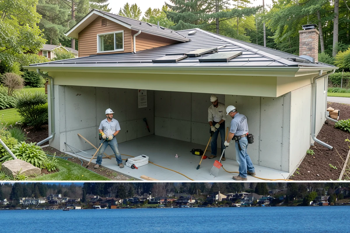 ADU Construction in Lake Stevens, Snohomish County, WA - Detached ADU foundations and framing progress best in the drier months, so planning permits through winter positions the build...