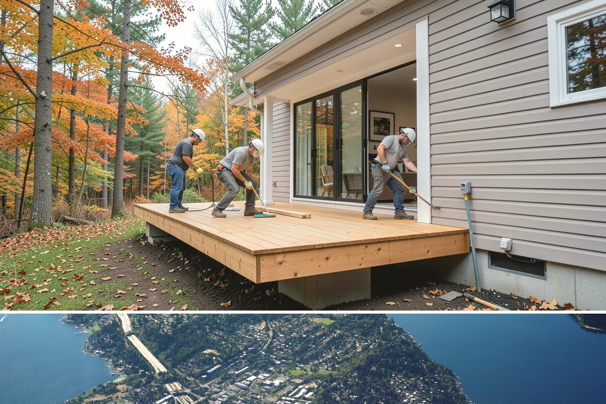 ADU Construction in Mercer Island, King County, WA - Detached ADU foundations and framing progress best in the drier months, so planning permits through winter positions the build...