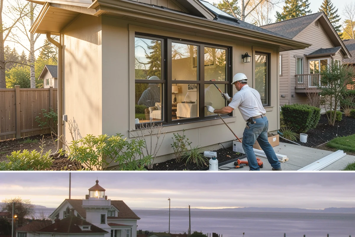ADU Construction in Mukilteo, Snohomish County, WA - Detached ADU foundations and framing progress best in the drier months, so planning permits through winter positions the build...