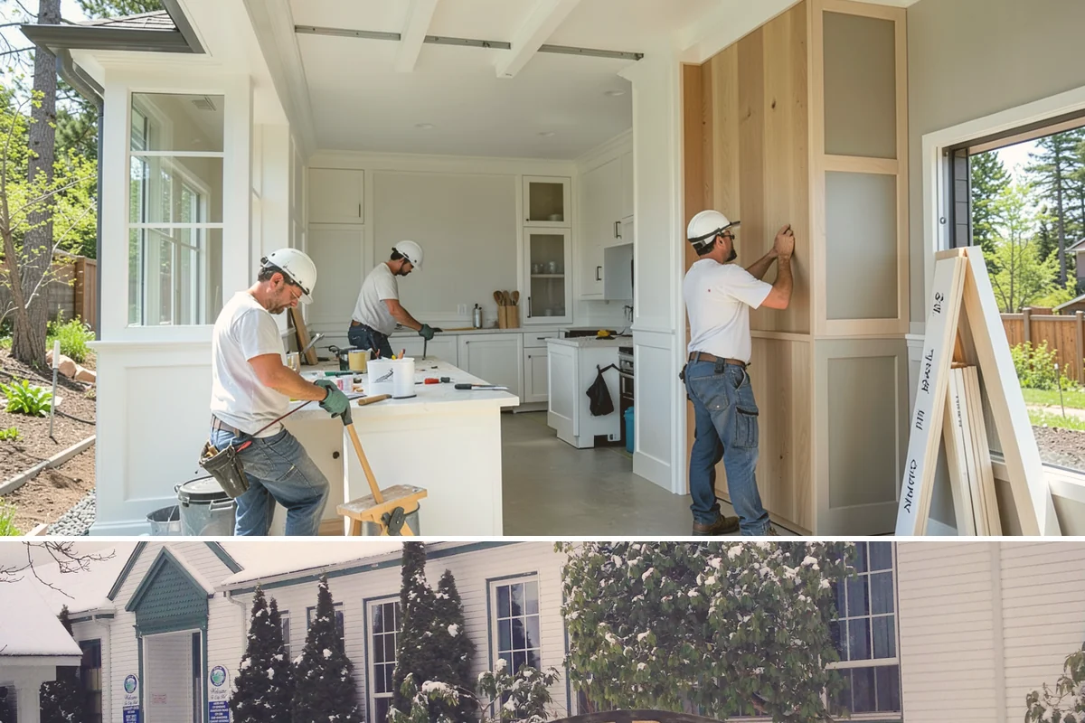 ADU Construction in Pacific, King County, WA - Detached ADU foundations and framing progress best in the drier months, so planning permits through winter positions the build...
