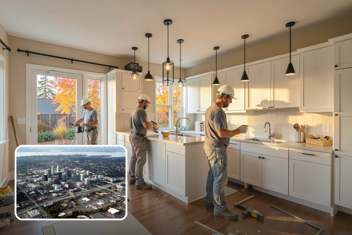 Air Sealing in Bellevue, King County, WA - Cuts conditioned air loss through hidden gaps