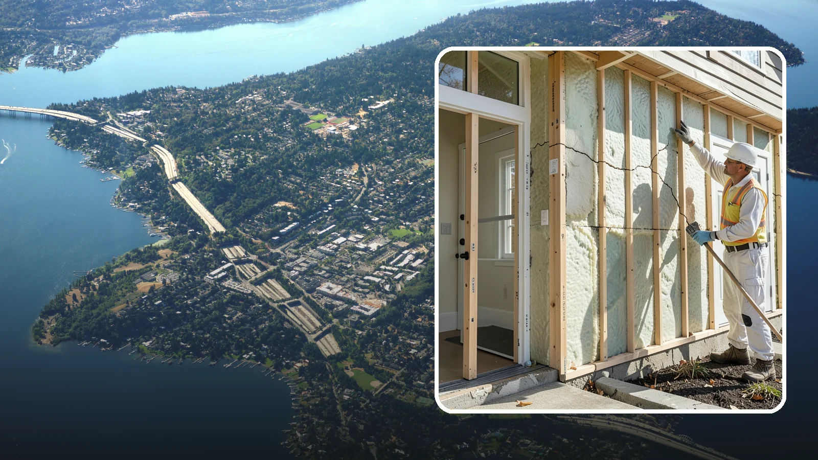 Air Sealing in Mercer Island, King County, WA - Precision air sealing that stops the drafts driving up your energy bills and chilling PNW homes.