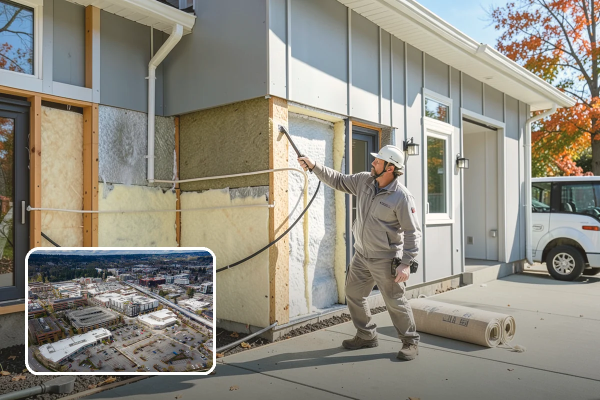 Air Sealing in Redmond, King County, WA - Cuts conditioned air loss through hidden gaps