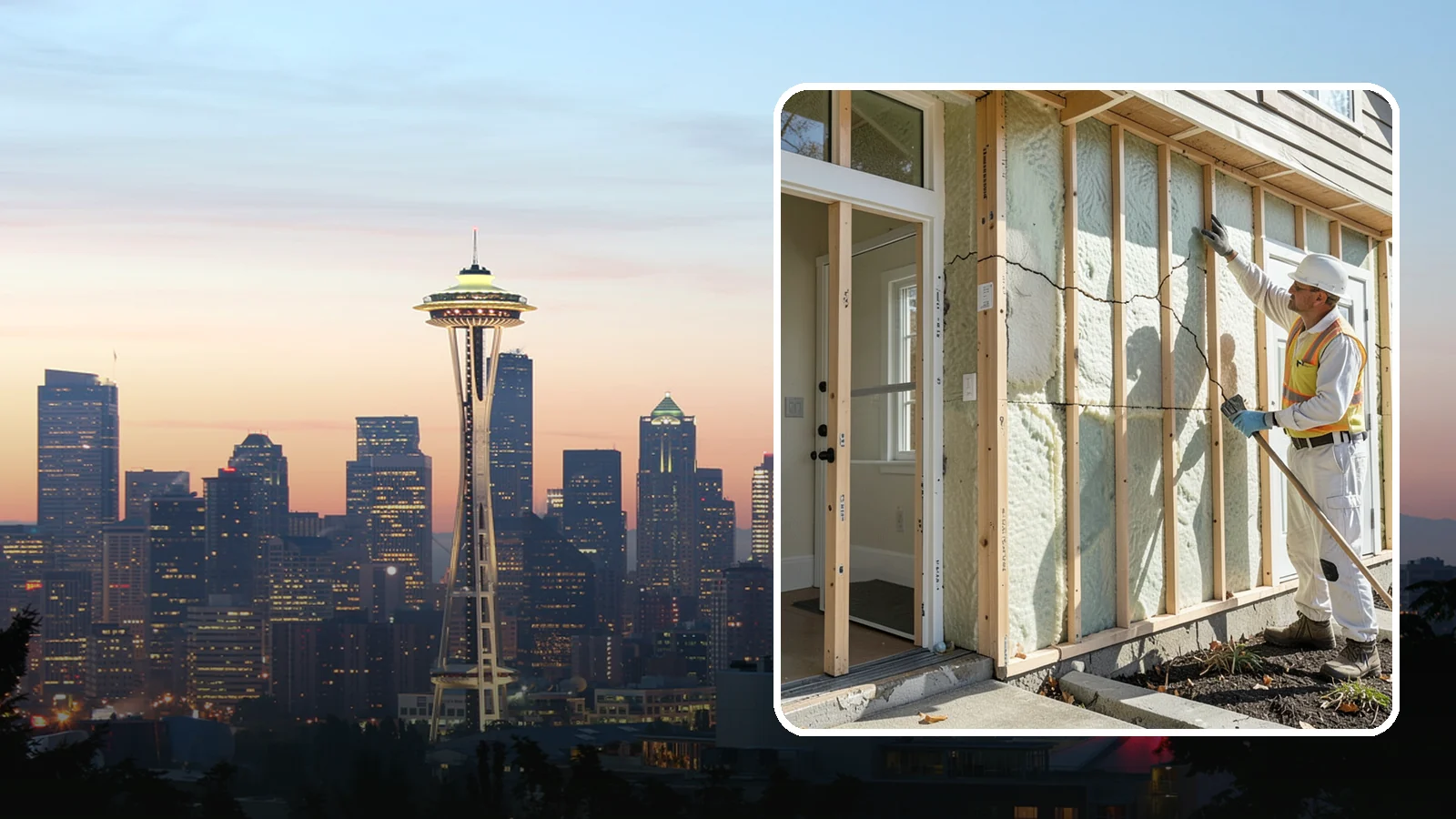 Air Sealing in Seattle, King County, WA - Precision air sealing that stops the drafts driving up your energy bills and chilling PNW homes.