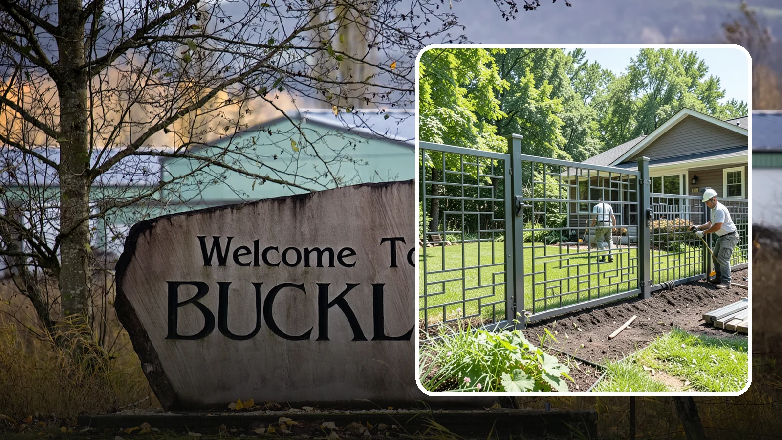 Aluminum Fence Installation in Buckley, Pierce County, WA - An elegant aluminum fence that combines ornamental style with rust-proof durability for wet Northwest yards.