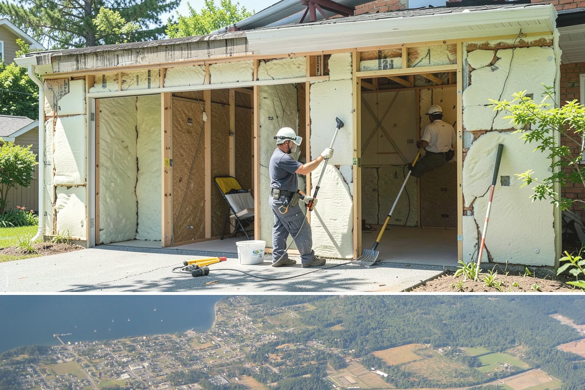 Aluminum Fence Installation in Coupeville, Island County, WA - Dry-season footings cure firmly before the wet months, keeping panels level.