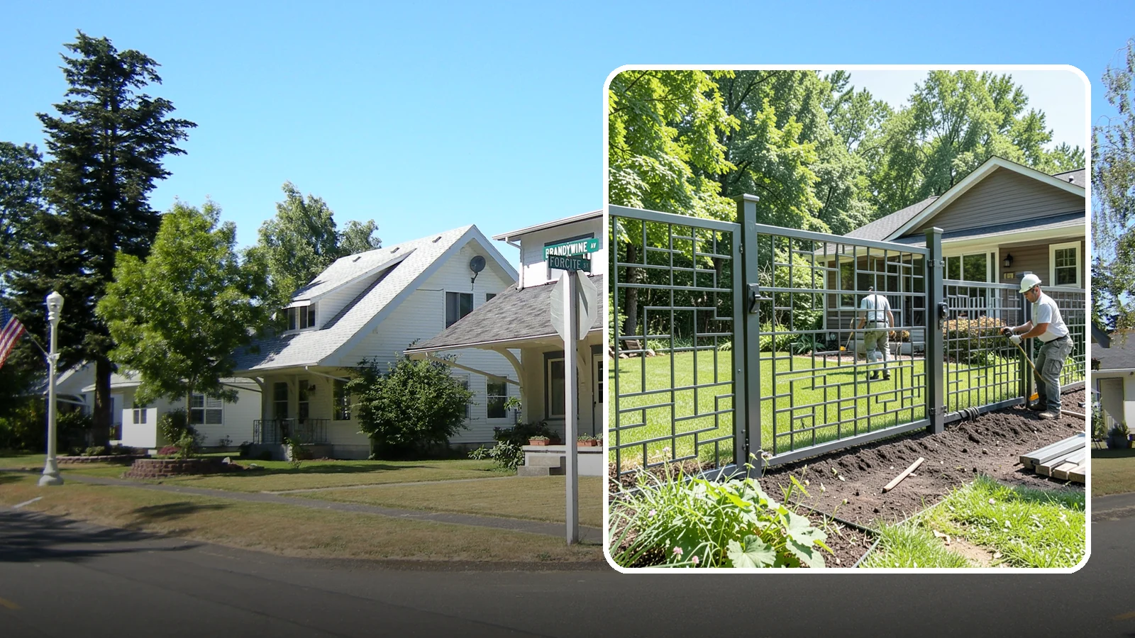 Aluminum Fence Installation in DuPont, Pierce County, WA - An elegant aluminum fence that combines ornamental style with rust-proof durability for wet Northwest yards.