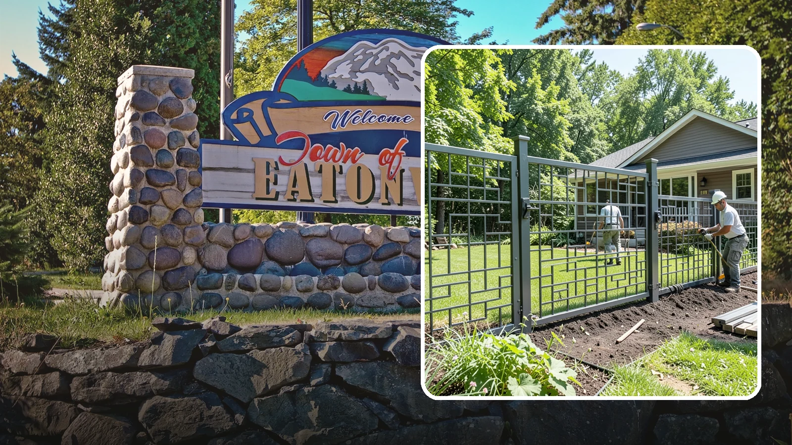 Aluminum Fence Installation in Eatonville, Pierce County, WA - An elegant aluminum fence that combines ornamental style with rust-proof durability for wet Northwest yards.