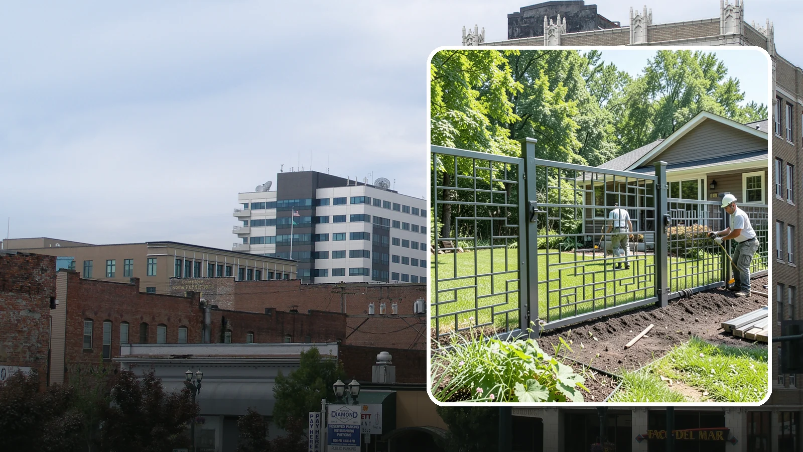 Aluminum Fence Installation in Everett, Snohomish County, WA - An elegant aluminum fence that combines ornamental style with rust-proof durability for wet Northwest yards.