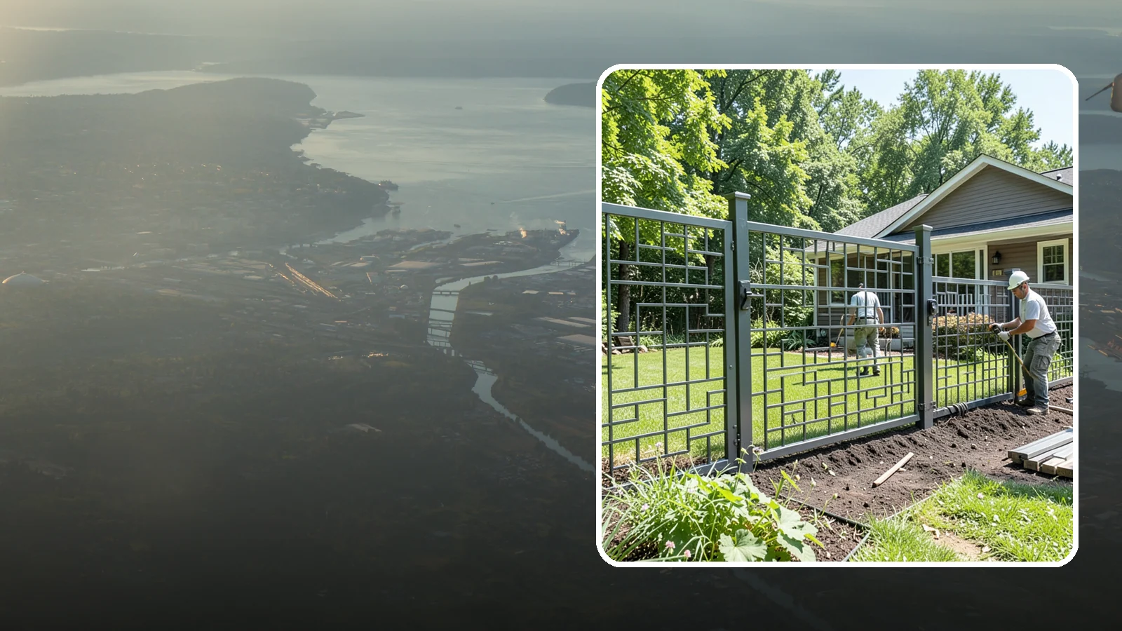 Aluminum Fence Installation in Fife, Pierce County, WA - An elegant aluminum fence that combines ornamental style with rust-proof durability for wet Northwest yards.