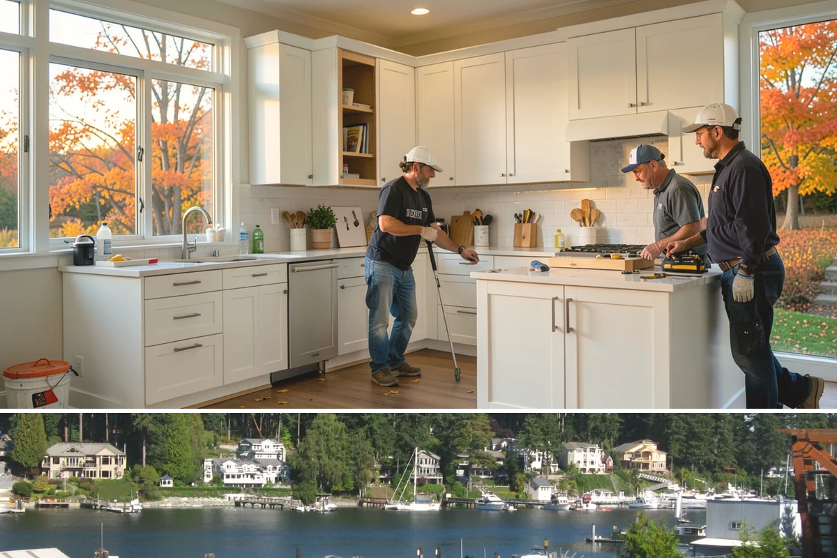 Aluminum Fence Installation in Gig Harbor, Pierce County, WA - Dry-season footings cure firmly before the wet months, keeping panels level.
