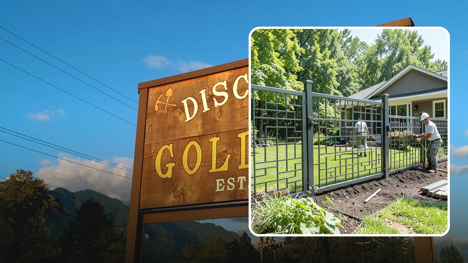 Aluminum Fence Installation in Gold Bar, Snohomish County, WA - An elegant aluminum fence that combines ornamental style with rust-proof durability for wet Northwest yards.