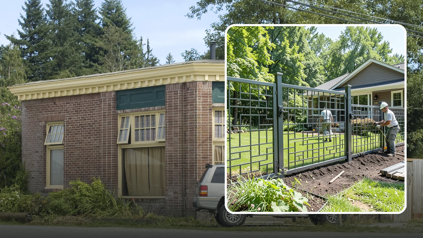 Aluminum Fence Installation in Hamilton, Skagit County, WA - An elegant aluminum fence that combines ornamental style with rust-proof durability for wet Northwest yards.