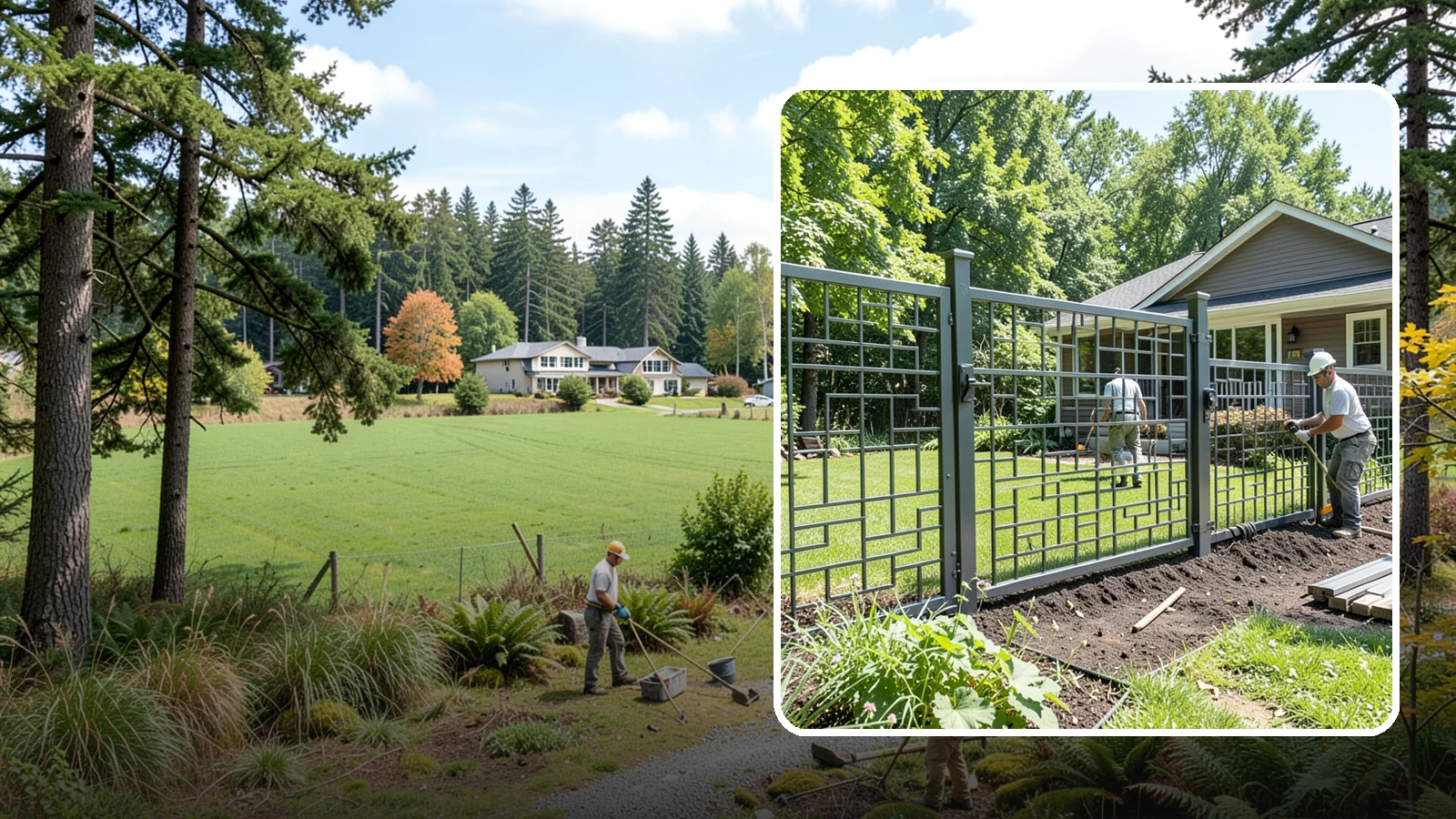 Aluminum Fence Installation in Lyman, Skagit County, WA - An elegant aluminum fence that combines ornamental style with rust-proof durability for wet Northwest yards.