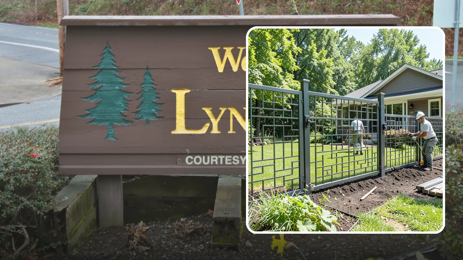 Aluminum Fence Installation in Lynnwood, Snohomish County, WA - An elegant aluminum fence that combines ornamental style with rust-proof durability for wet Northwest yards.