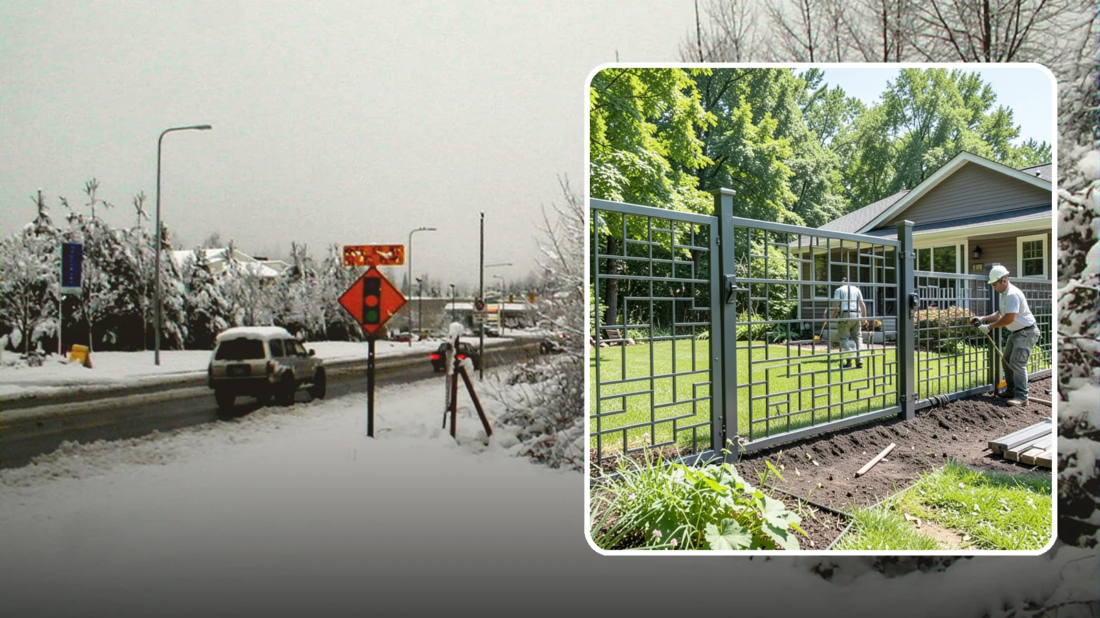 Aluminum Fence Installation in Newcastle, King County, WA - An elegant aluminum fence that combines ornamental style with rust-proof durability for wet Northwest yards.