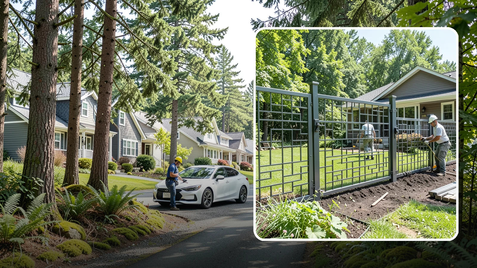 Aluminum Fence Installation in Normandy Park, King County, WA - An elegant aluminum fence that combines ornamental style with rust-proof durability for wet Northwest yards.