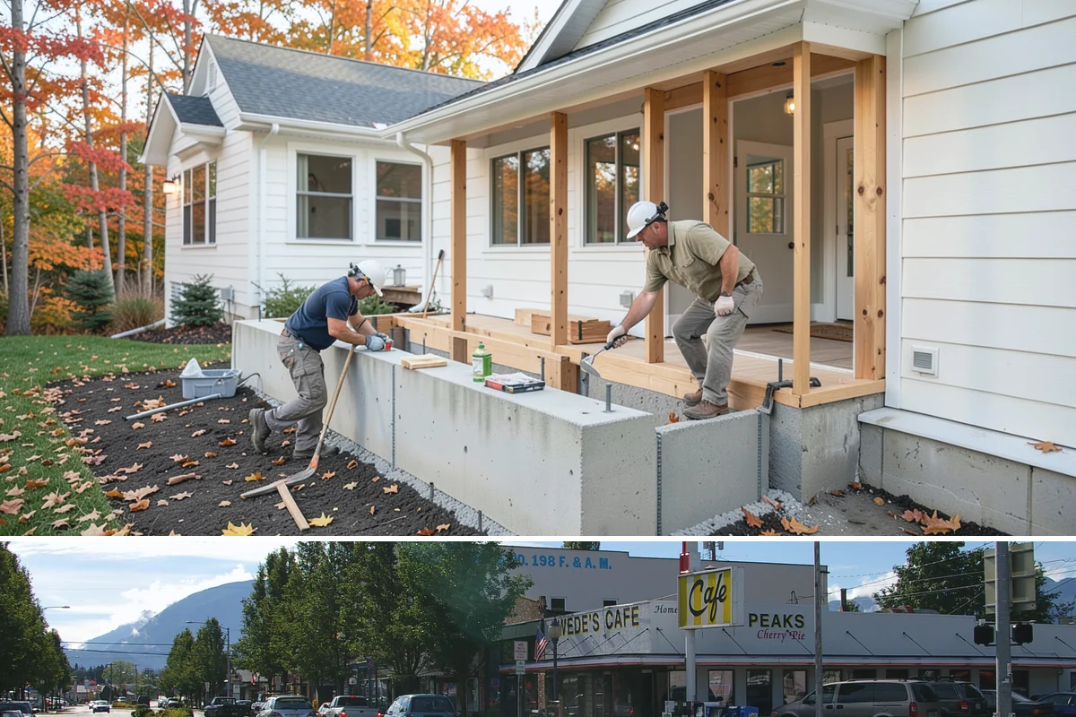 Aluminum Fence Installation in North Bend, King County, WA - Dry-season footings cure firmly before the wet months, keeping panels level.