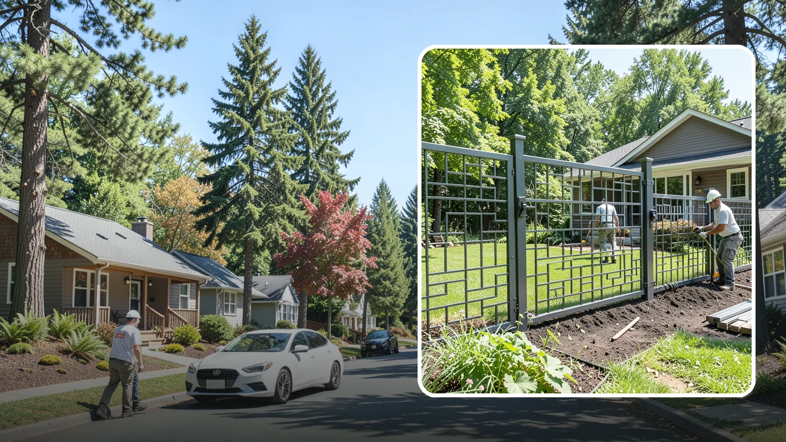 Aluminum Fence Installation in Orting, Pierce County, WA - An elegant aluminum fence that combines ornamental style with rust-proof durability for wet Northwest yards.