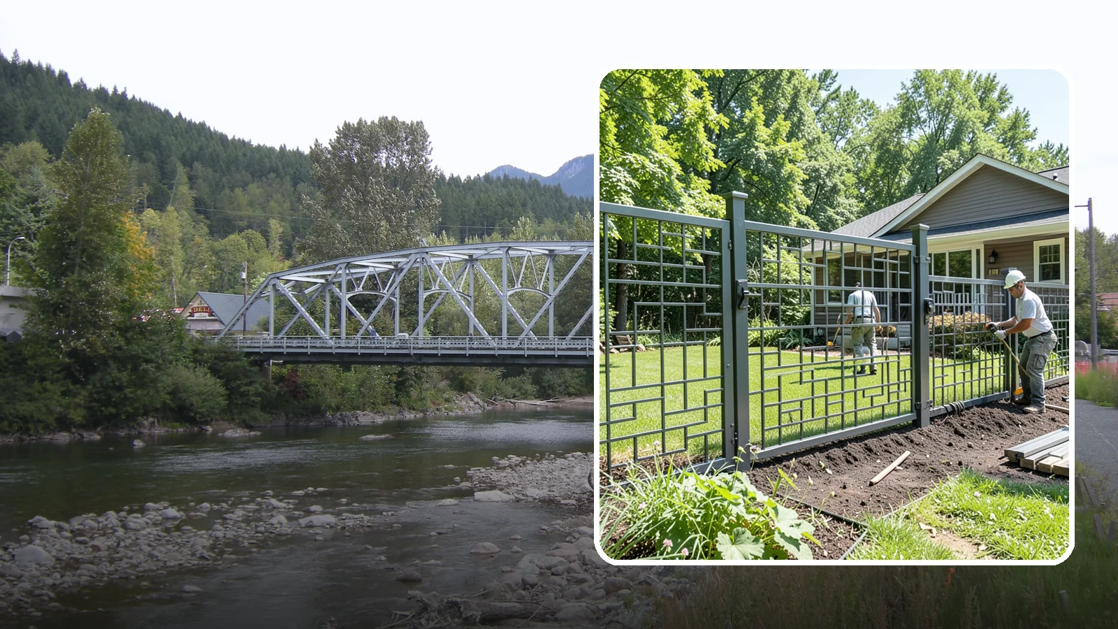 Aluminum Fence Installation in Skykomish, King County, WA - An elegant aluminum fence that combines ornamental style with rust-proof durability for wet Northwest yards.