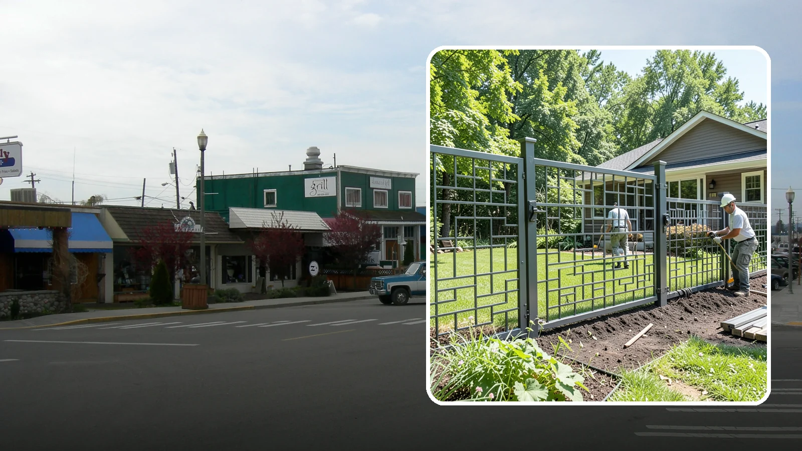 Aluminum Fence Installation in Stanwood, Snohomish County, WA - An elegant aluminum fence that combines ornamental style with rust-proof durability for wet Northwest yards.