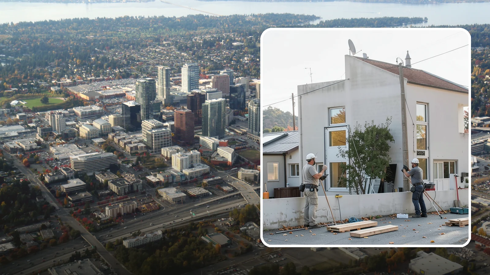 Aluminum Window Installation in Bellevue, King County, WA - Installing strong, slim aluminum-framed windows well suited to modern and light-commercial projects in the Puget Sound area.