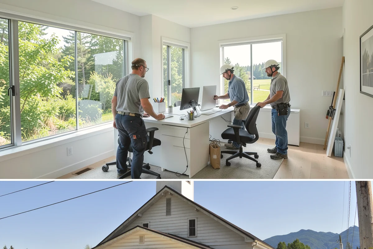 Aluminum Window Installation in Concrete, Skagit County, WA - Aluminum installs proceed in all seasons, with dry days preferred for exterior sealing and finish work.