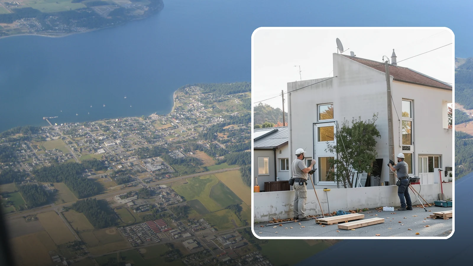 Aluminum Window Installation in Coupeville, Island County, WA - Installing strong, slim aluminum-framed windows well suited to modern and light-commercial projects in the Puget Sound area.