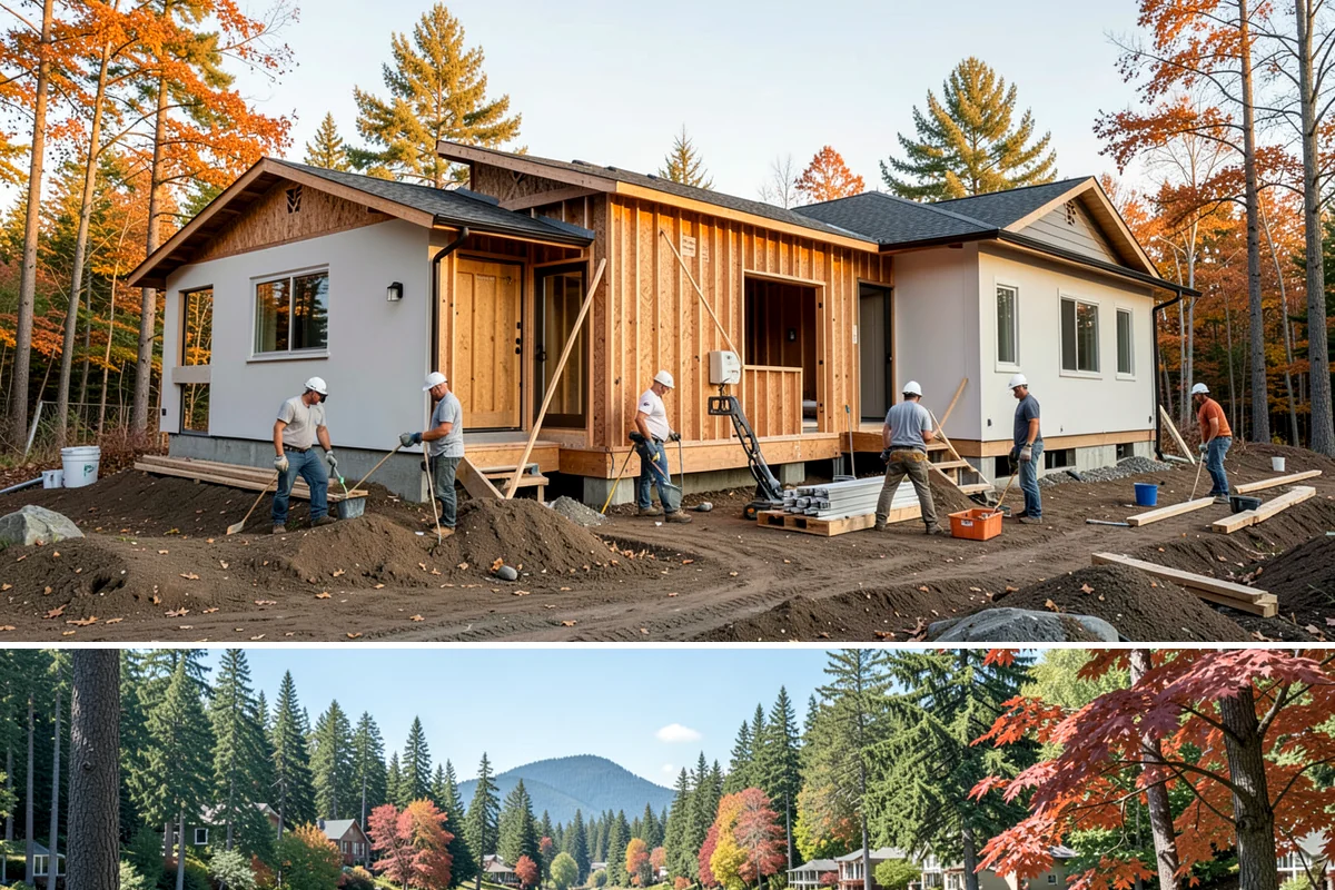 Aluminum Window Installation in Covington, King County, WA - Aluminum installs proceed in all seasons, with dry days preferred for exterior sealing and finish work.