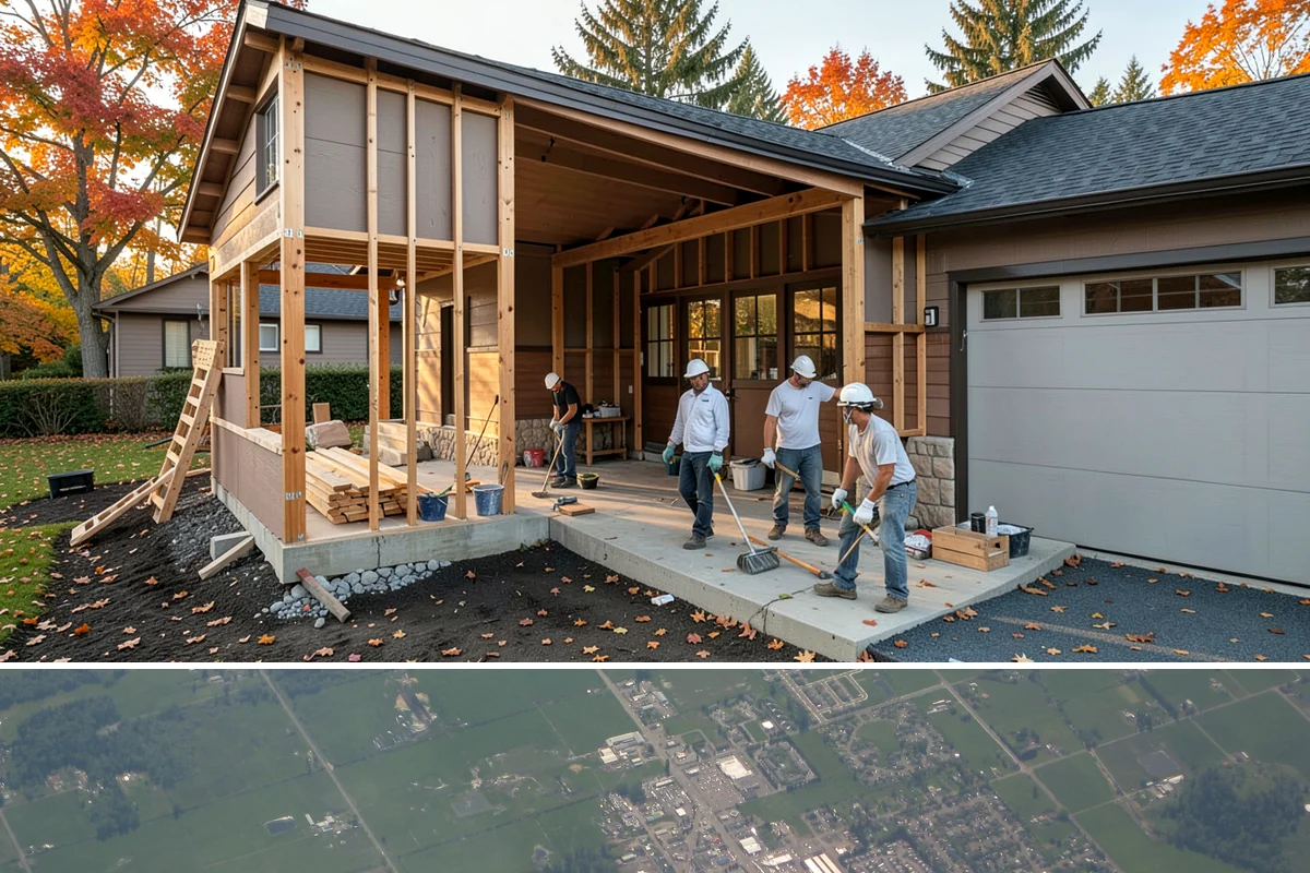 Aluminum Window Installation in Enumclaw, King County, WA - Aluminum installs proceed in all seasons, with dry days preferred for exterior sealing and finish work.