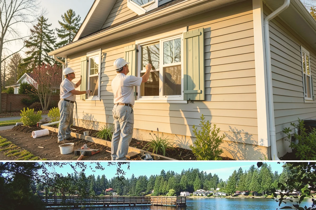 Aluminum Window Installation in Federal Way, King County, WA - Aluminum installs proceed in all seasons, with dry days preferred for exterior sealing and finish work.