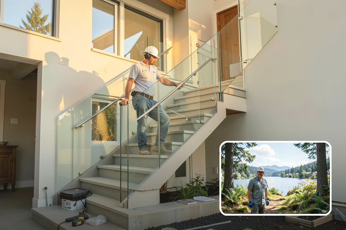 Aluminum Window Installation in Milton, King County, WA - High strength supporting large glass spans
