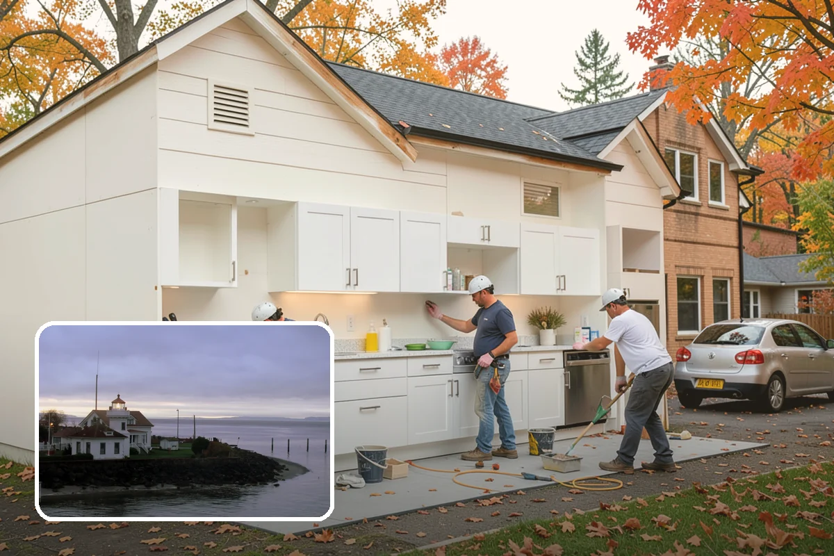 Aluminum Window Installation in Mukilteo, Snohomish County, WA - High strength supporting large glass spans